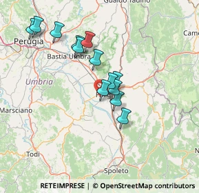 Mappa Via Monte Fumaiolo, 06034 Foligno PG, Italia (12.68846)