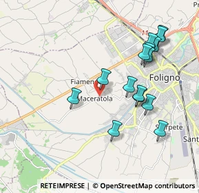 Mappa Via Monte Fumaiolo, 06034 Foligno PG, Italia (2.02933)