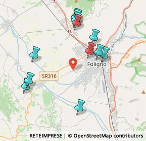 Mappa Via Monte Fumaiolo, 06034 Foligno PG, Italia (4.34667)