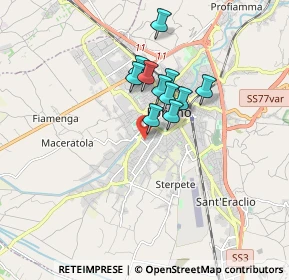 Mappa Via Marchisiellio, 06034 Foligno PG, Italia (1.25364)