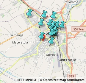 Mappa Via Marchisiellio, 06034 Foligno PG, Italia (1.273)