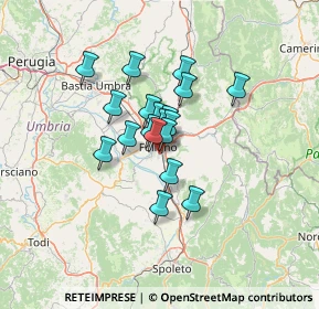 Mappa Via Intermezzi, 06034 Foligno PG, Italia (8.88263)