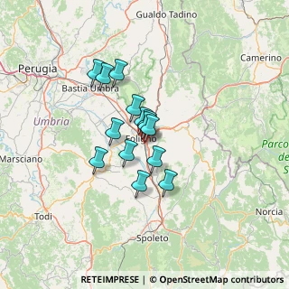 Mappa Via Toscanini, 06034 Foligno PG, Italia (9.37786)