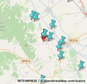 Mappa Via delle Carceri, 06031 Bevagna PG, Italia (4.46154)