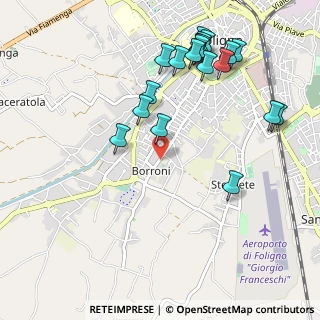 Mappa Via Borroni, 06034 Foligno PG, Italia (1.2195)