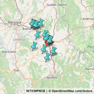 Mappa Via Borroni, 06034 Foligno PG, Italia (10.09)