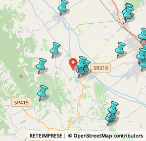 Mappa Via Le Case, 06031 Bevagna PG, Italia (5.8675)