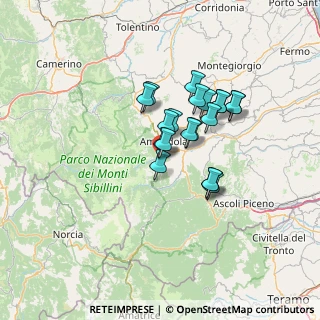 Mappa 63858 Montefortino FM, Italia (10.346)