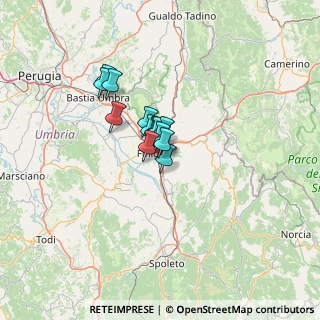 Mappa Via Venezia, 06030 Foligno PG, Italia (7.275)
