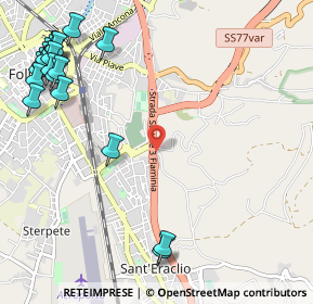 Mappa Via Flaminia, 06034 Foligno PG, Italia (1.6185)