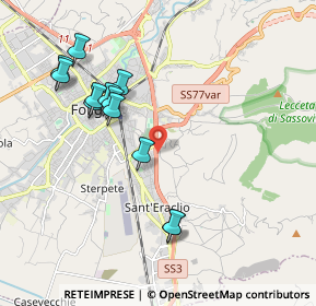 Mappa Via Flaminia Km. 151+500, 06034 Foligno PG, Italia (2.06833)