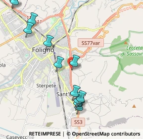 Mappa Via Flaminia Km. 151+500, 06034 Foligno PG, Italia (2.475)