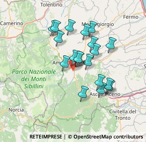 Mappa 63087 Comunanza AP, Italia (11.6335)