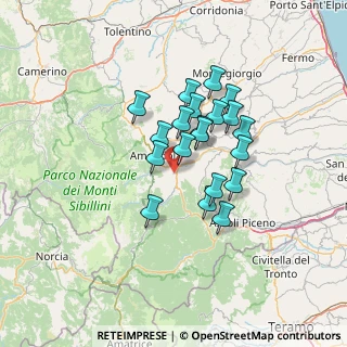 Mappa 63087 Comunanza AP, Italia (10.7195)