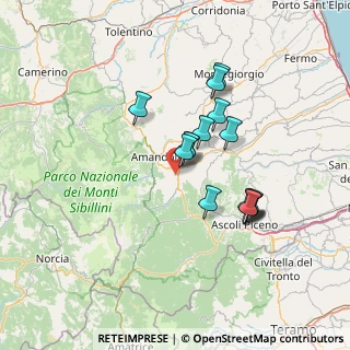 Mappa 63087 Comunanza AP, Italia (12.09533)