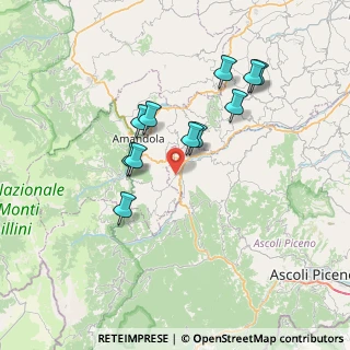 Mappa 63087 Comunanza AP, Italia (6.55455)