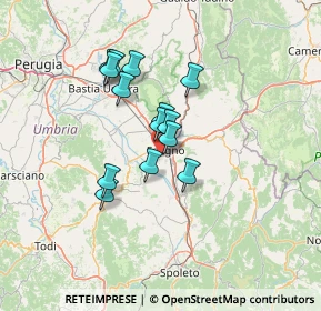 Mappa Via Monte Cervara, 06034 Foligno PG, Italia (10.75643)