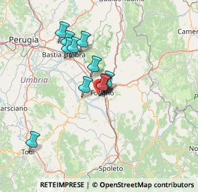 Mappa Via Monte Cervara, 06034 Foligno PG, Italia (10.9425)