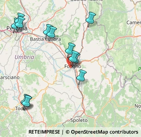 Mappa Via Monte Cervara, 06034 Foligno PG, Italia (18.86462)