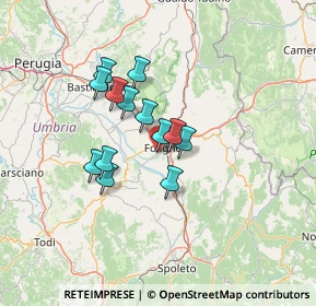 Mappa Via Monte Cervara, 06034 Foligno PG, Italia (10.43231)