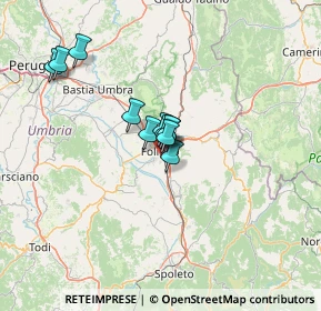 Mappa Via Oslavia, 06034 Foligno PG, Italia (8.84091)