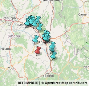 Mappa Via Oslavia, 06034 Foligno PG, Italia (9.7105)