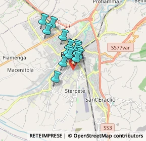Mappa Via Oslavia, 06034 Foligno PG, Italia (1.14533)