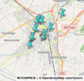 Mappa Via Oslavia, 06034 Foligno PG, Italia (1.25545)