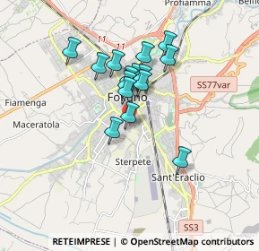 Mappa Via Oslavia, 06034 Foligno PG, Italia (1.388)