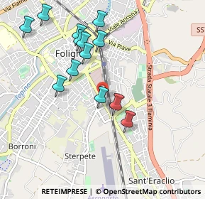 Mappa Via Trieste, 06034 Foligno PG, Italia (1.01154)