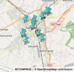Mappa Via Trieste, 06034 Foligno PG, Italia (1.52923)
