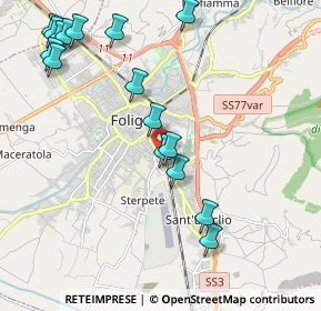 Mappa Via Trieste, 06034 Foligno PG, Italia (2.51125)
