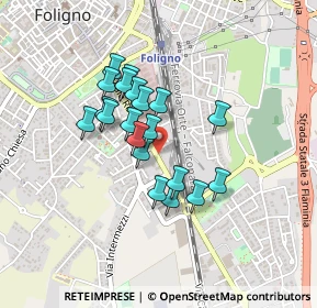 Mappa Via Trieste, 06034 Foligno PG, Italia (0.344)