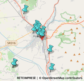 Mappa Via Trieste, 06034 Foligno PG, Italia (3.29)