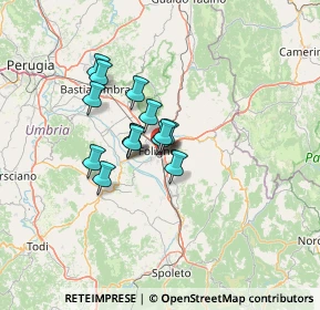 Mappa Via Trieste, 06034 Foligno PG, Italia (9.05929)