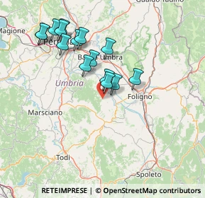 Mappa Via Pomontina, 06031 Bevagna PG, Italia (14.88267)