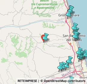 Mappa Via de Angelis G. B., 63075 Acquaviva Picena AP, Italia (6.74)