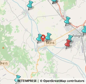 Mappa Via Pantane, 06031 Bevagna PG, Italia (5.83636)