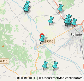 Mappa Via Pantane, 06031 Bevagna PG, Italia (5.36286)