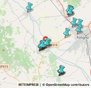 Mappa Via Pantane, 06031 Bevagna PG, Italia (4.3755)