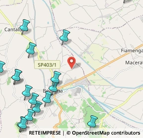 Mappa Via Pantane, 06031 Bevagna PG, Italia (3.473)