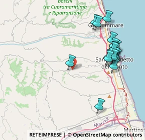 Mappa Via delle Paranze, 63075 Acquaviva Picena AP, Italia (4.45118)