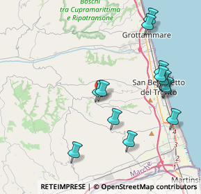 Mappa Via delle Paranze, 63075 Acquaviva Picena AP, Italia (4.44385)