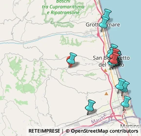 Mappa Via delle Paranze, 63075 Acquaviva Picena AP, Italia (5.095)