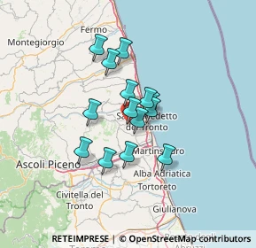 Mappa Via delle Paranze, 63075 Acquaviva Picena AP, Italia (9.635)