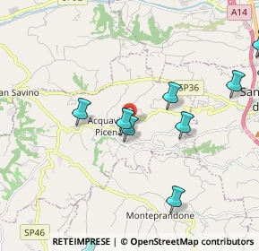 Mappa Via delle Paranze, 63075 Acquaviva Picena AP, Italia (3.511)