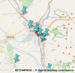 Mappa Via Palermo, 06034 Foligno PG, Italia (3.54)