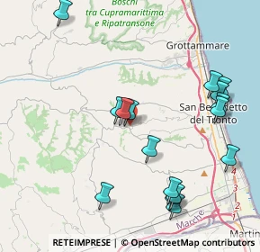 Mappa Via delle Mura, 63075 Acquaviva Picena AP, Italia (4.65313)