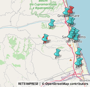 Mappa Via delle Mura, 63075 Acquaviva Picena AP, Italia (4.94867)