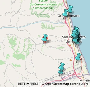 Mappa Via delle Mura, 63075 Acquaviva Picena AP, Italia (5.2615)